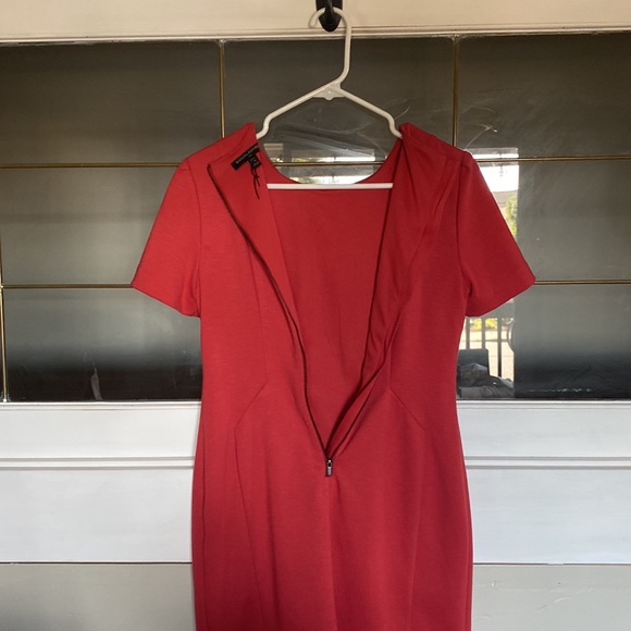 Banana Republic petite 4 - light red - round collar- short sleeve - lined . - Picture 5 of 6